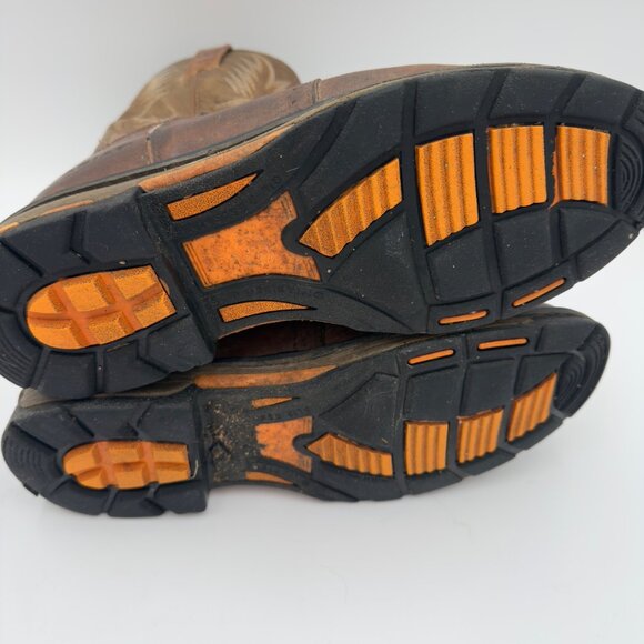 Men’s Ariat Workhog Pull-On Cowboy Boots Style #10001188 11EE Roper Toe Workwear - Picture 13 of 16